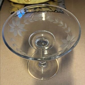 Etched Glass Cocktail Coupe